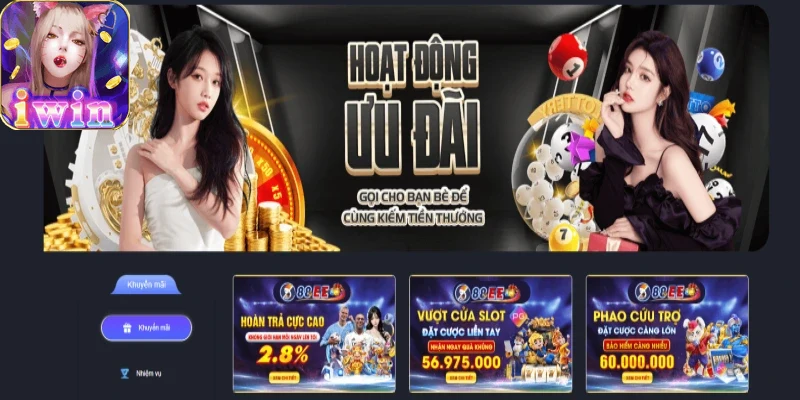 Khuyến mãi iwin68 đa dạng và hấp dẫn